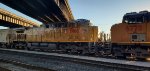 UP 5908 #3 Locomotive As She Puts Together The M-ODPD Train Sporting Recently Installed Windshield Protectors on The Crew Cab. New Thing To UP